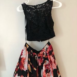 2 piece homecoming dress